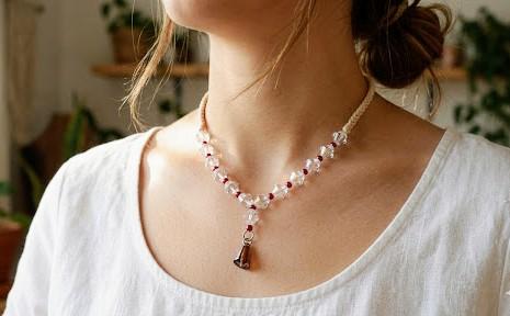 Colar Boho com Cristais