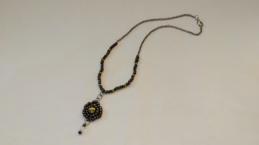 Colar Boho chic com pingente Mandala