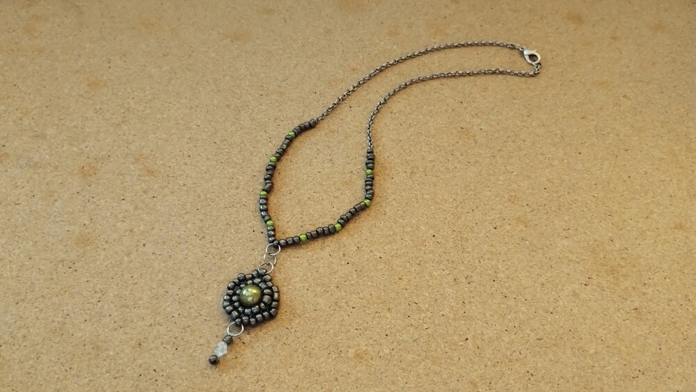Colar Boho chic com pingente Mandala