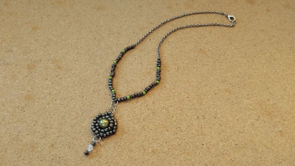 Colar Boho chic com pingente Mandala