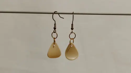 Brincos com pingente palheta