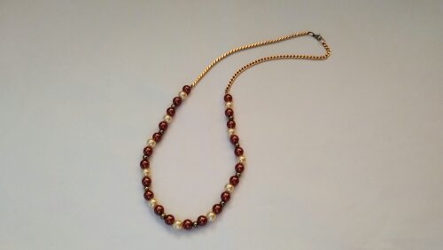 Colar folheado Ouro com Pérolas