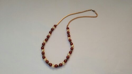 Colar folheado Ouro com Pérolas