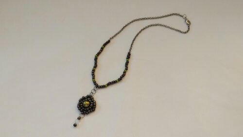Colar Boho chic com pingente Mandala