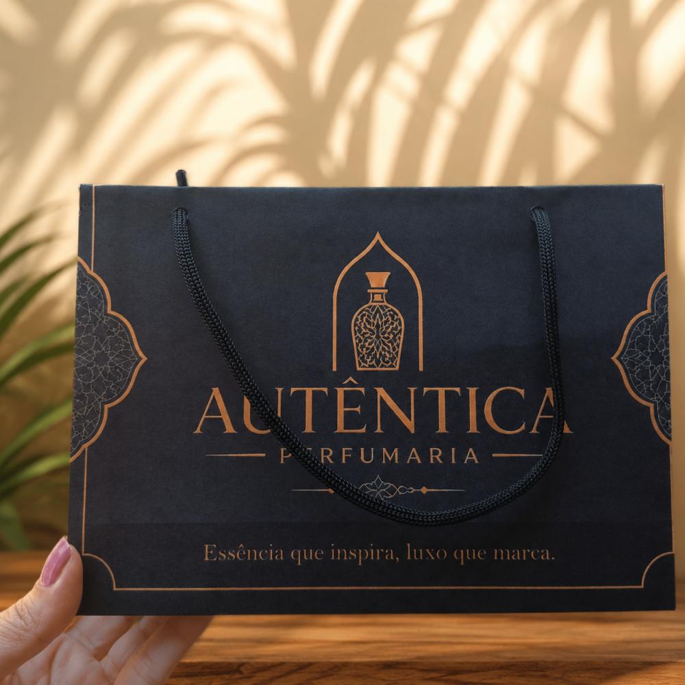 Sacola de Papel M 21X14,5 Personalizada com Logo - Pacote com 30 