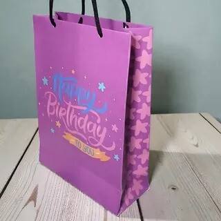 Sacola de Papel M 21 x15 Personalizada com Logo – Pacote com 20