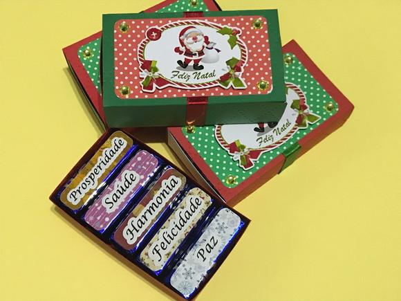 Caixa com Chocolate - Natal