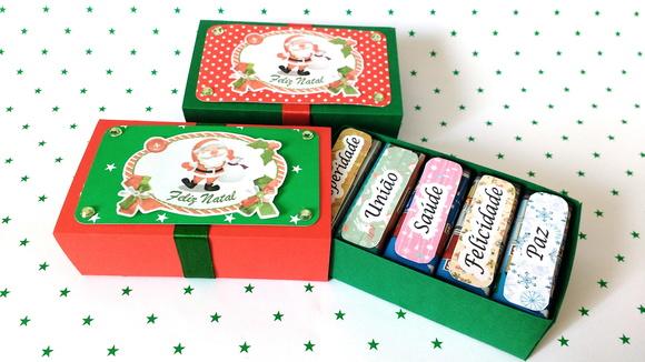 Caixa com Chocolate - Natal