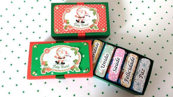 Caixa com Chocolate - Natal