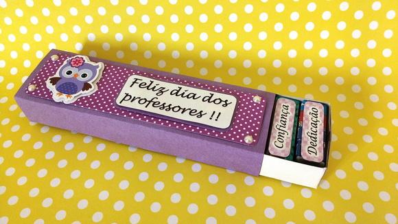 Caixa chocolate - dia dos professores