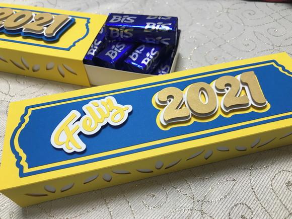 Caixa com chocolate - Natal 2