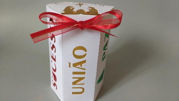 Caixa Felicitações com PANETONE - Natal