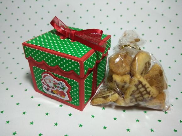 Caixinha de natal - com biscoitos