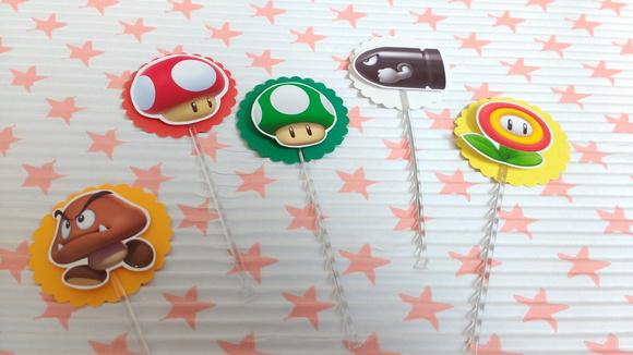 Kit 20un - Toppers - Super Mario Bros