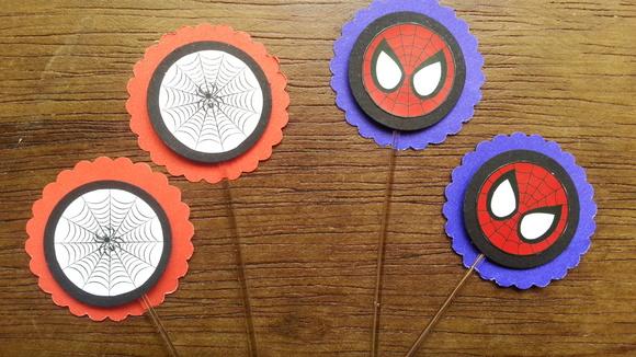 Kit 20un -topper - Homem Aranha
