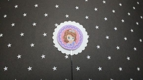 Kit 20un -topper - Princesa Sofia