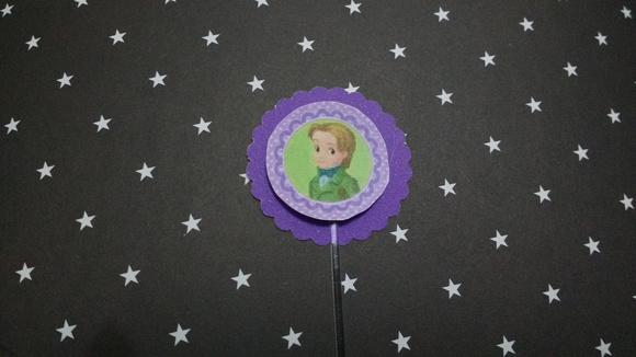 Kit 20un -topper - Princesa Sofia