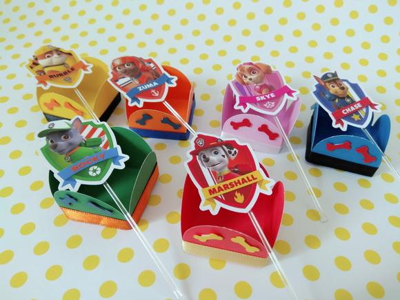Kit 24un - Forminha+topper - Patrulha Canina