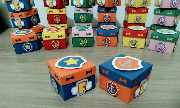 Kit 6un - Caixinha - Patrulha Canina