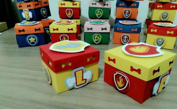 Kit 6un - Caixinha - Patrulha Canina