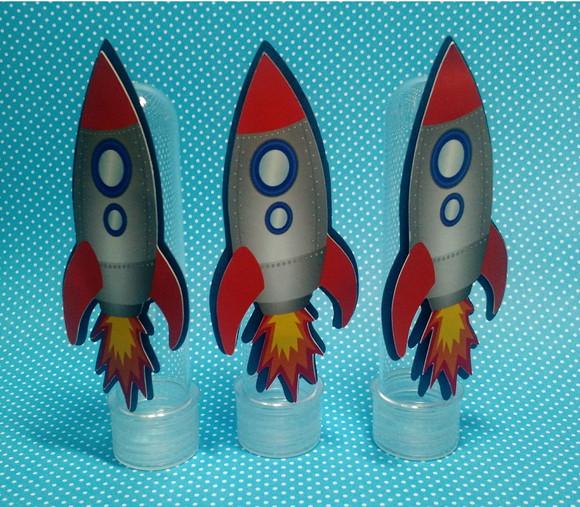 Kit Astronauta - Adesivo, Tubete e Caixa acrílico