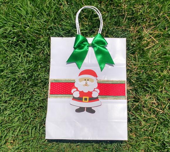Sacola Natal v2 - M - tam 26x19,5x9,5