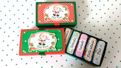 Caixa com Chocolate - Natal