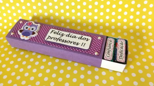 Caixa chocolate - dia dos professores