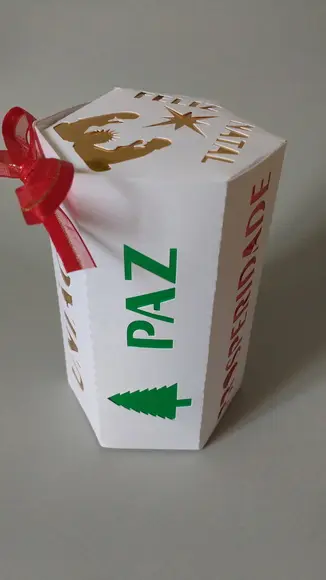 Caixa Felicitações com PANETONE - Natal
