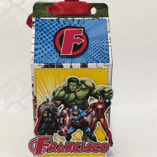 Caixa milk - Vingadores
