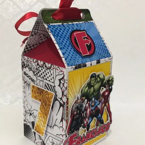 Caixa milk - Vingadores
