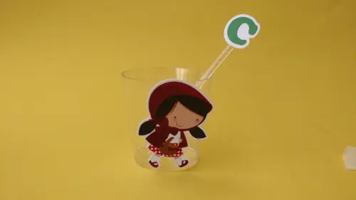 Copo brigadeiro - chapeuzinho vermelho