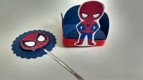 Forminha + topper Homem aranha 3