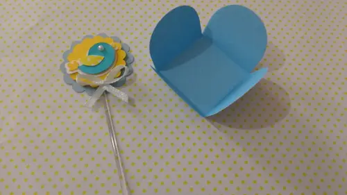 Forminha+topper passarinho