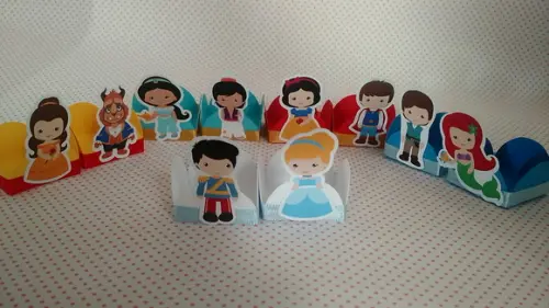 Kit 20un - Forminha - Princesa e Principe