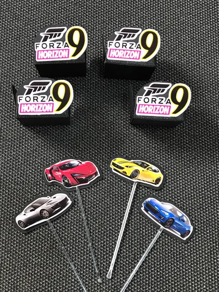 Kit 20un - Forminha + Topper - Forza Horizon