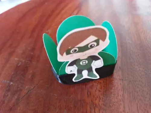 Kit 20un - Forminha + Topper Lanterna Verde