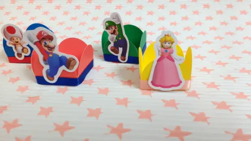 Kit 20un - Forminhas - Super Mario Bros