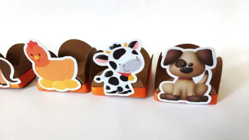 Kit 20un - Forminhas Fazendinha