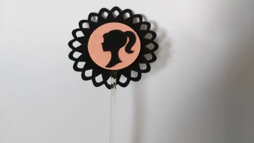 Kit 20un - Topper para Cupcake - Barbie Paris