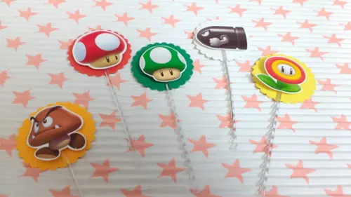 Kit 20un - Toppers - Super Mario Bros