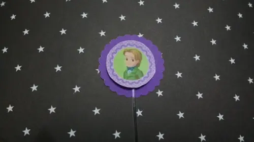 Kit 20un -topper - Princesa Sofia