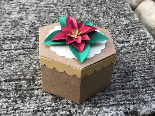Kit 5un - Caixinha de Natal - com Biscoitos - Mod.8