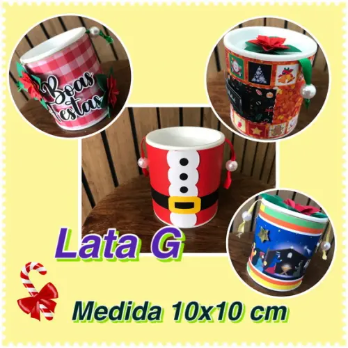 Kit 5un Tubo Lata - 10x10cm