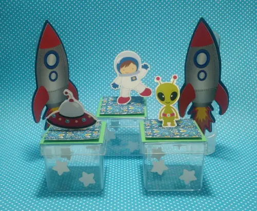 Kit Astronauta - Tubete e Caixa acrílico