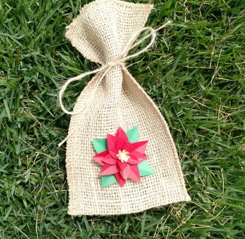 Sacola Natal - Juta - tam 12x22