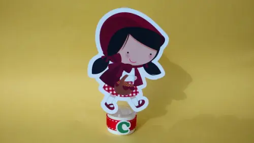 Tubete chapeuzinho vermelho