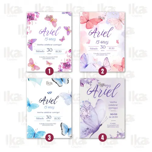 Convite 15 Anos Personalizado Digital para Festa Debutante
