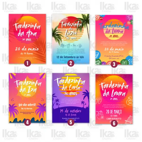 Convite Tardezinha Personalizado Digital para Festa e Churrasco