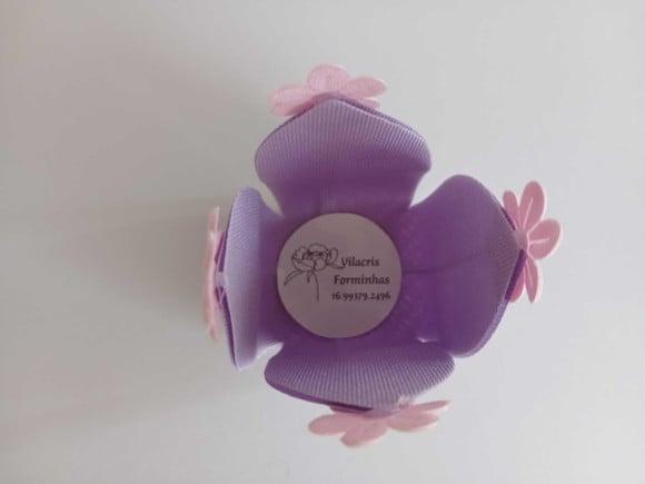 Forminha em Tecido Infantil 4 Flores